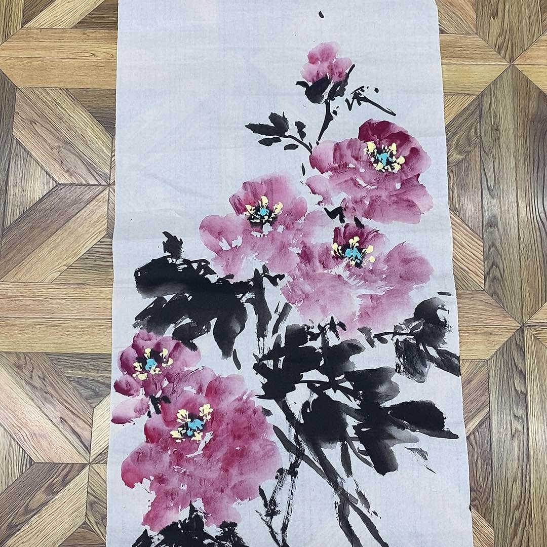 牡丹三尺作品100*50