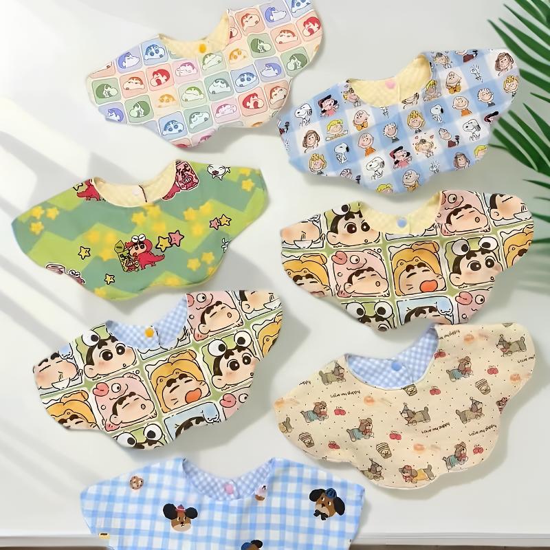 《高定花瓣款》婴儿口水巾薄款纯棉a类可爱卡通围兜防吐奶宝宝围嘴