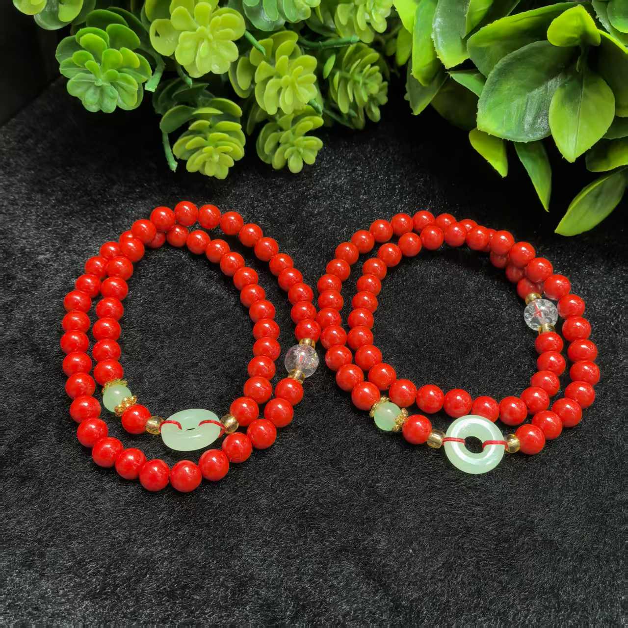 含辰砂工艺品S7949【任会长珠宝】紫金朱砂手串-多样性只发一件