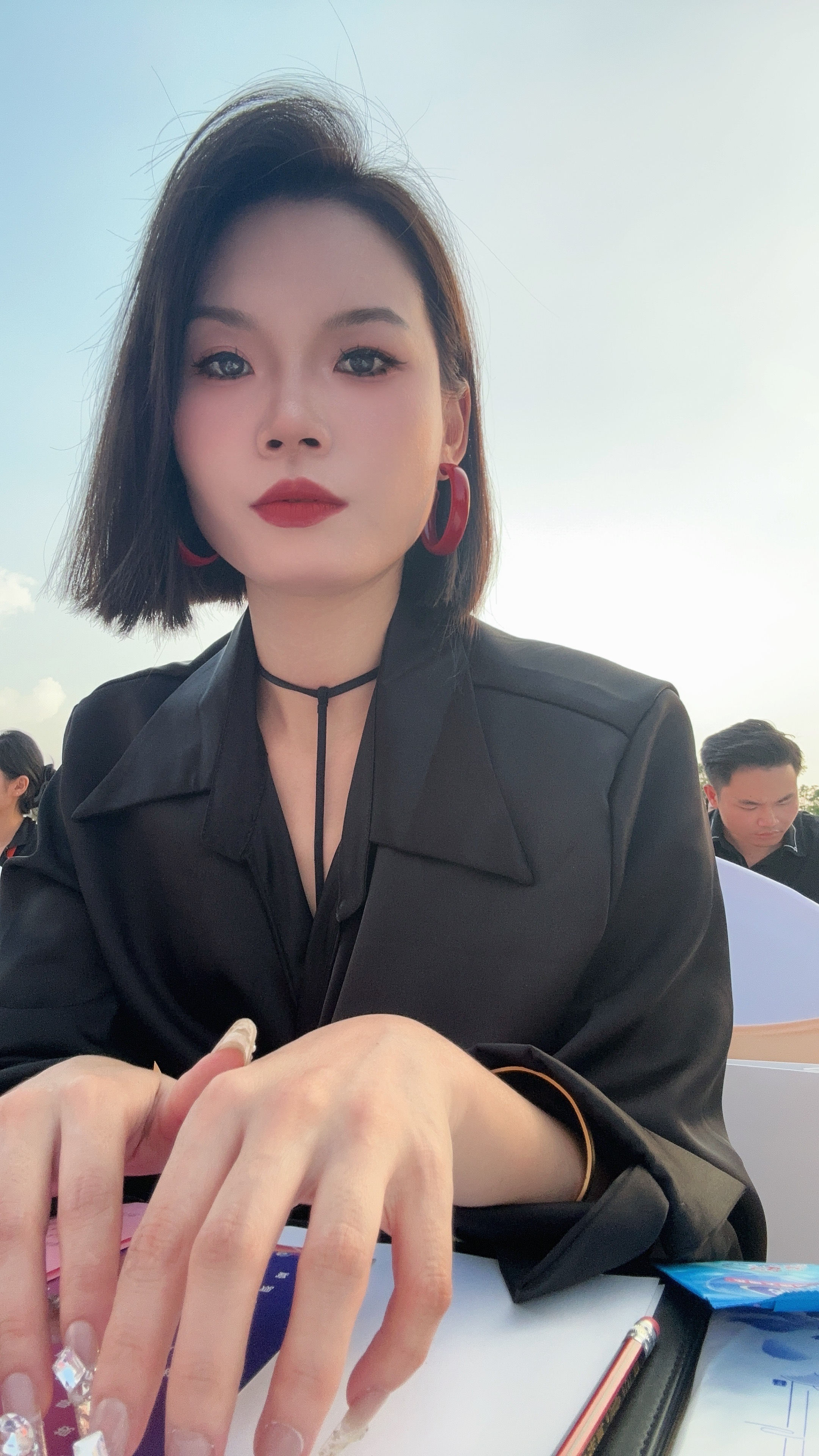 直播间拍时尚套装连衣裙 下单备注编号