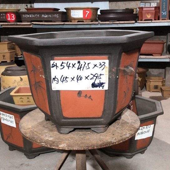 紫砂紫砂花盆包邮