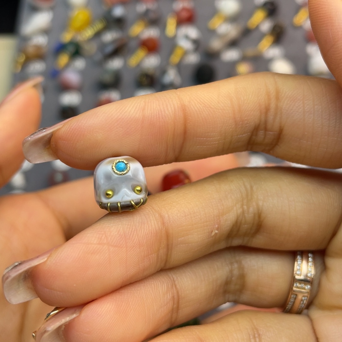 玛瑙/玉髓配饰合金