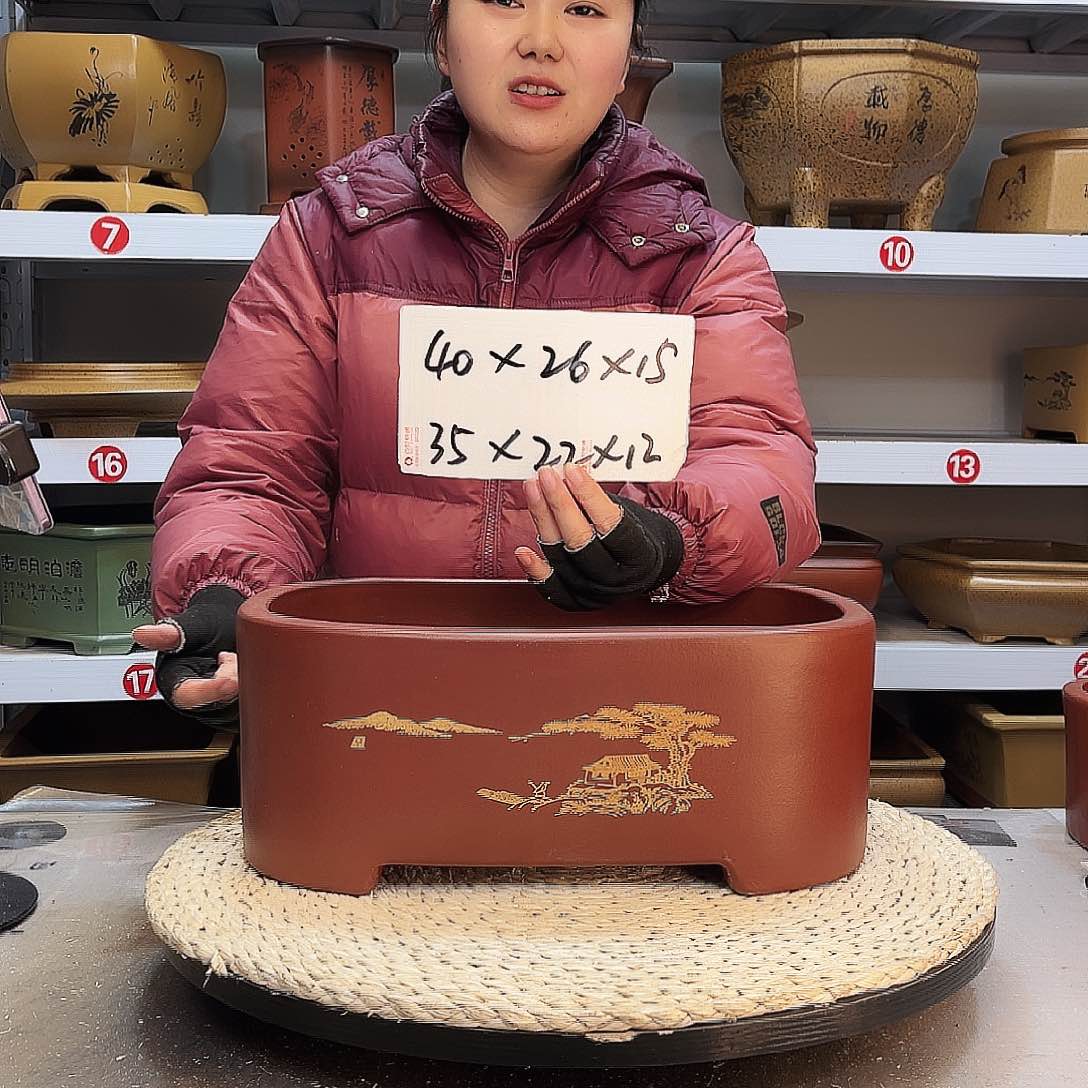 紫砂花盆紫砂花盆