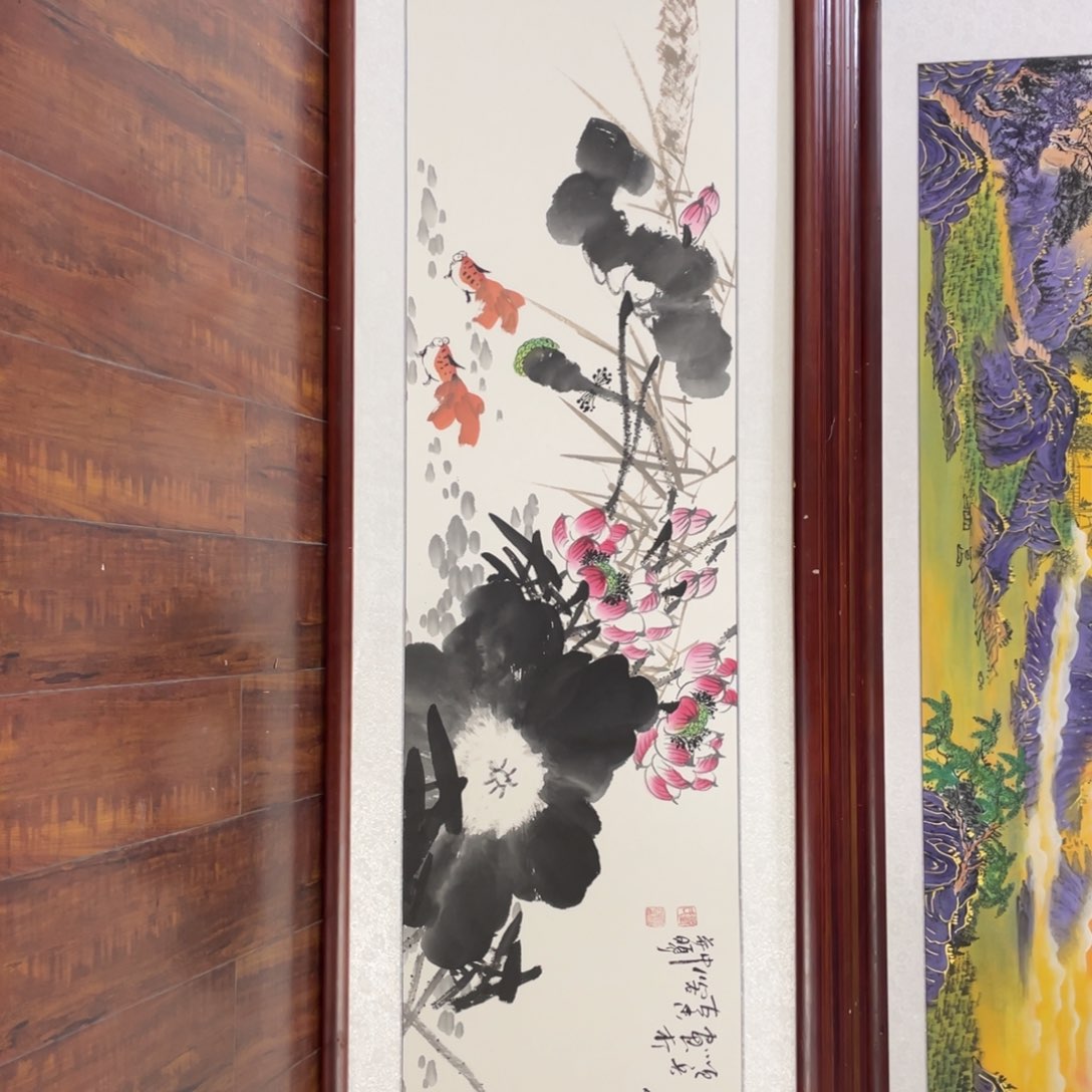国画带框尺寸48*163厘米