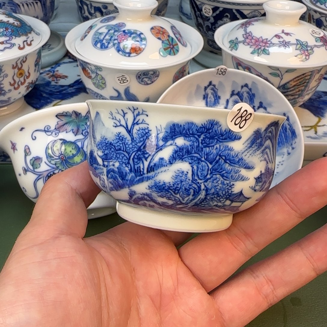 彦祖纯手工手绘茶具188