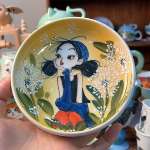 炉景德镇釉下手绘陶瓷 