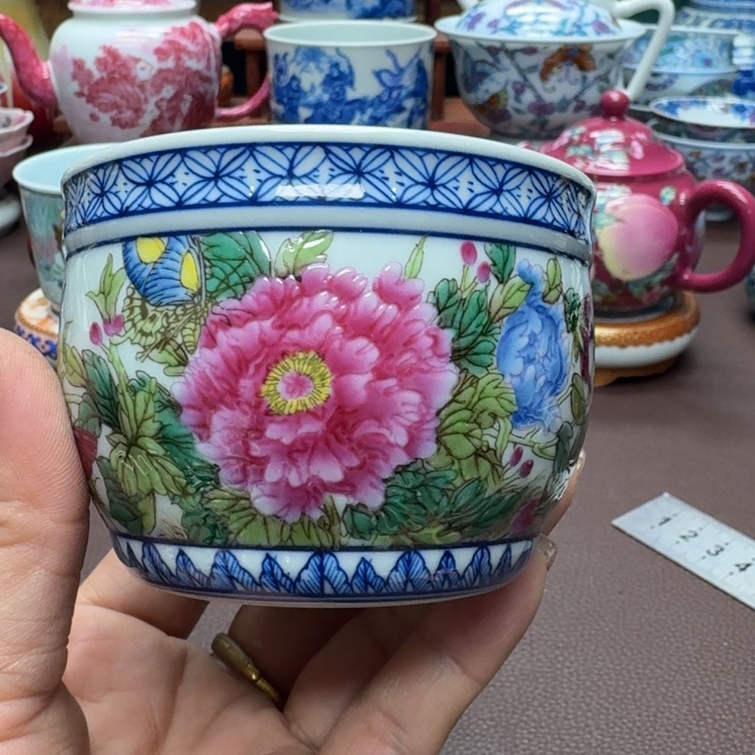 瓷片景德镇仿古手工制作精品展示