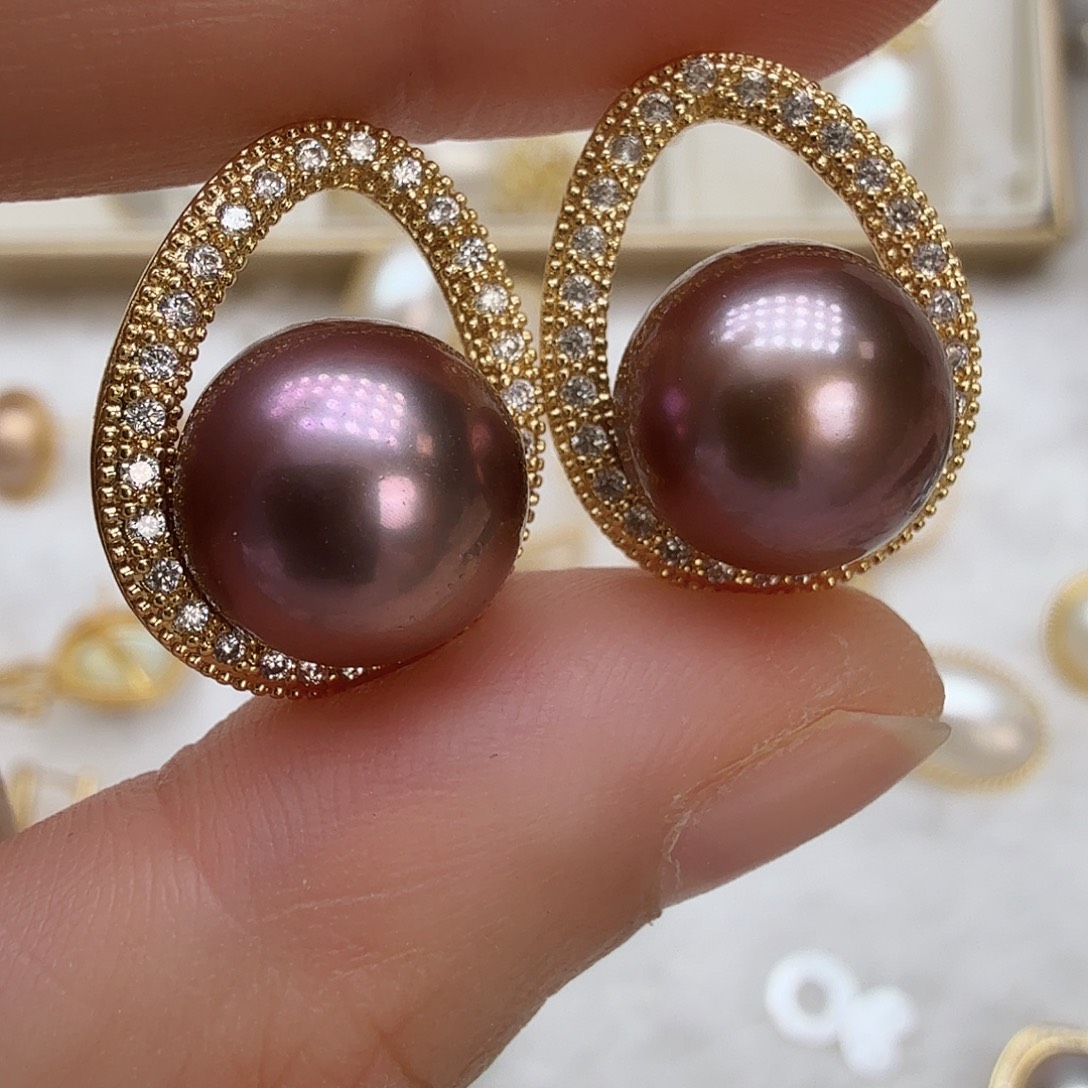 耳饰未镶嵌淡水珍珠