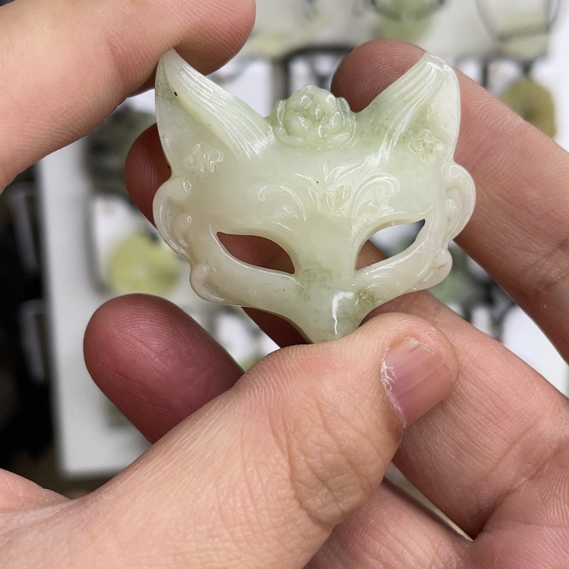 【闪购商品】岫玉颈饰未镶嵌狐狸