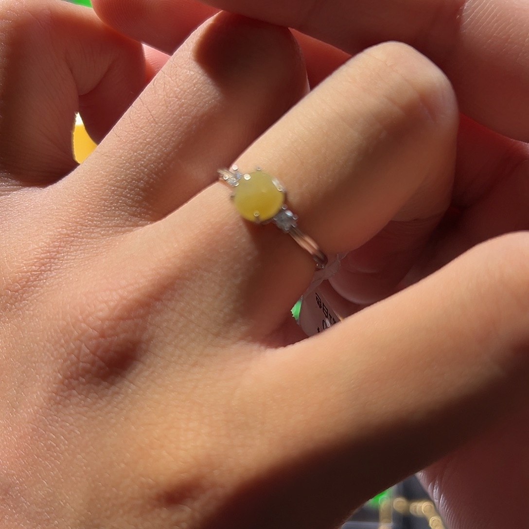 翡翠银S925镶嵌戒指