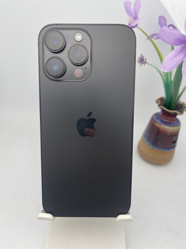 9新 Apple/苹果 14promax 128G 黑色 版本17.5.1