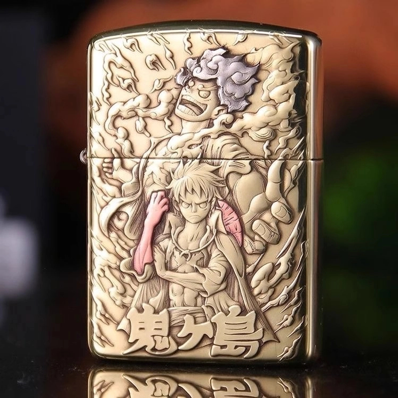 Zippo正品打火机/尼卡路飞海贼王-黄铜盔甲浮雕DY9902FD【林子1