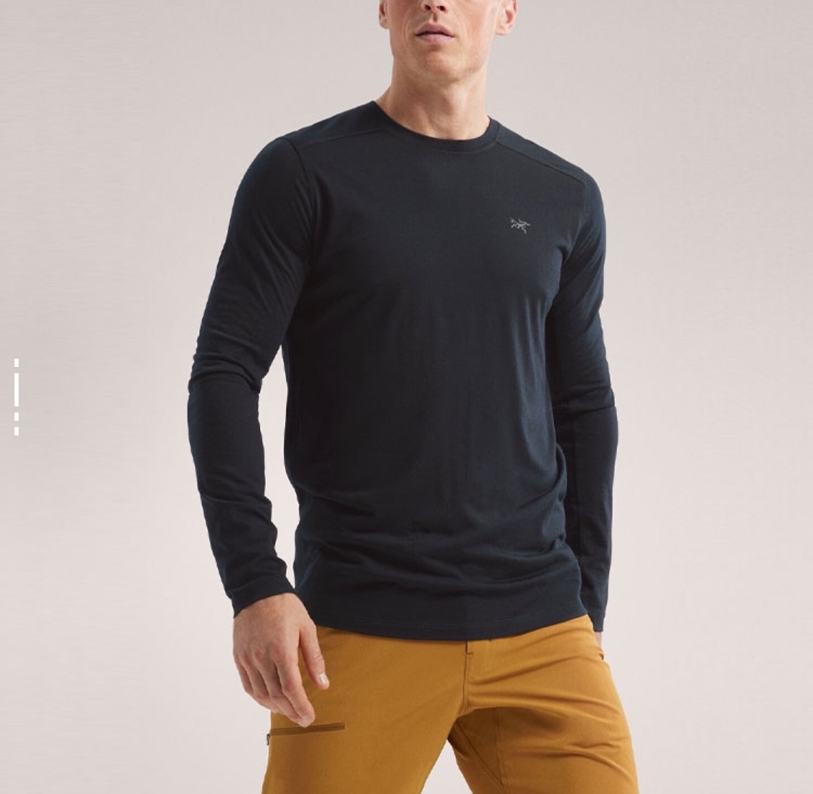 ARC'TERYX/始祖鸟IONIA Merino Wool系列羊毛透气圆领长袖T恤