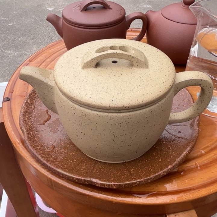 紫砂茶壶350cc芝麻段瑕疵汉瓦