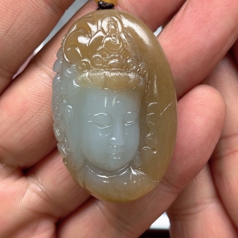 和田玉吊坠未镶嵌阳*.