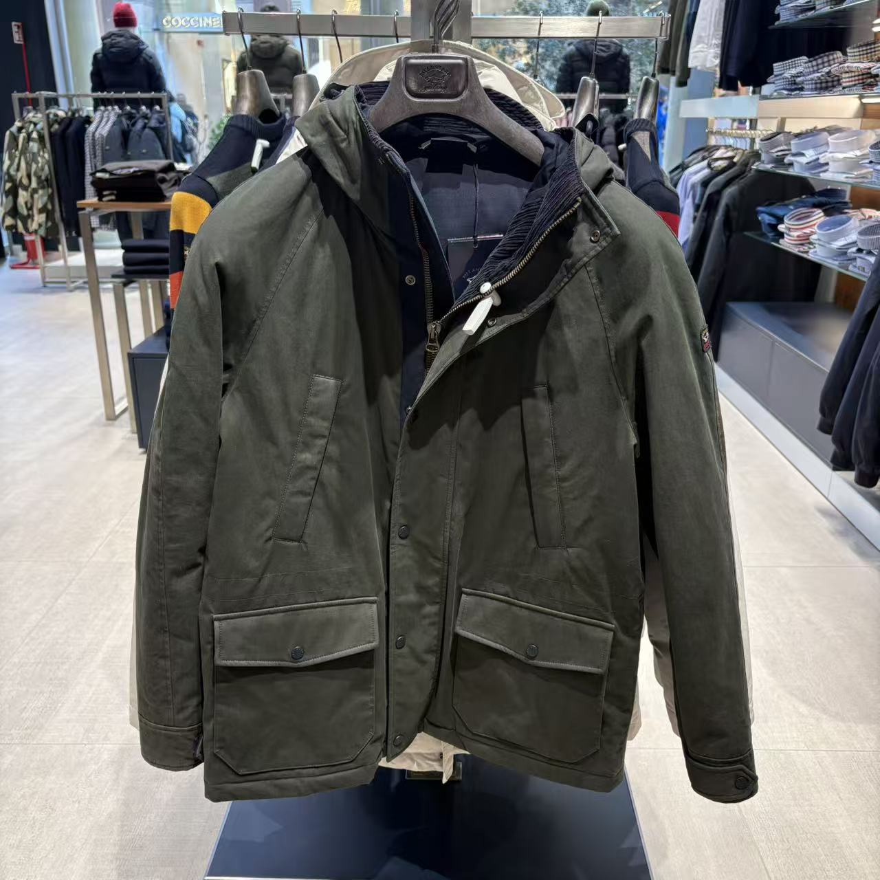 保鲨 不退换 绿色加固防风派克小棉服下单联系客服