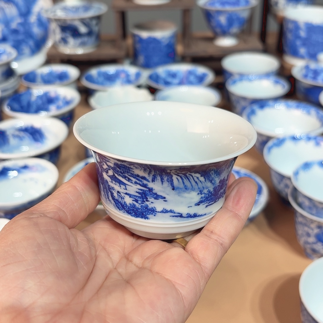 景德镇纯手绘单杯微瑕