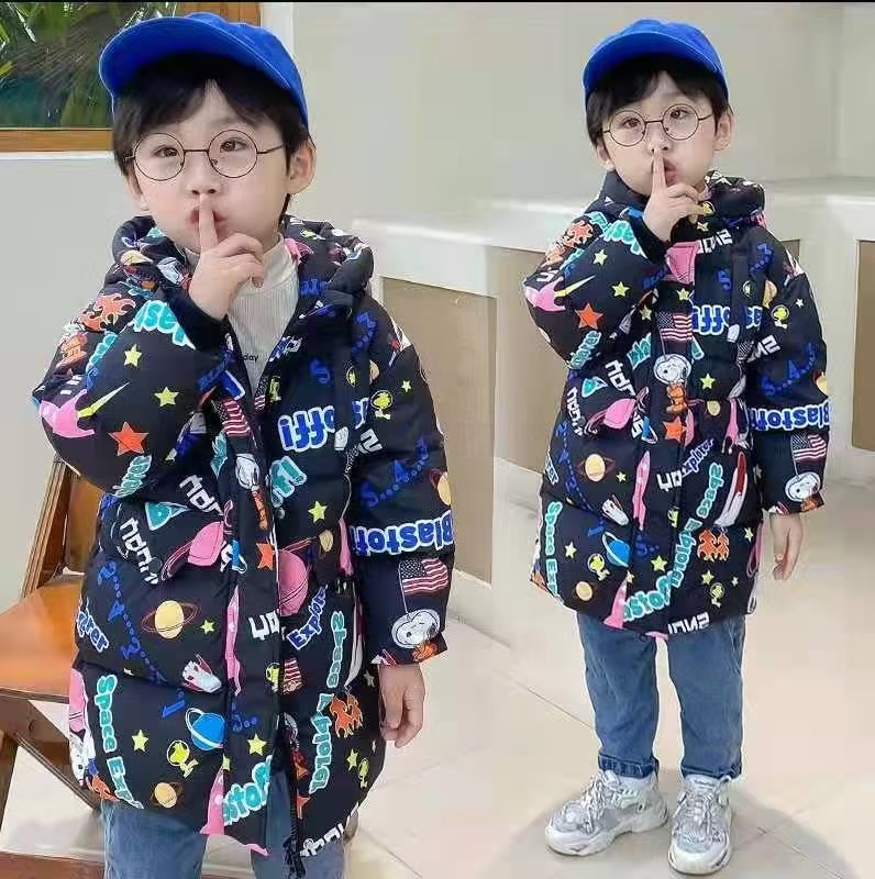 初柒母婴-小狗牌90白鸭绒防寒服-21120黑色【老款清货福利】