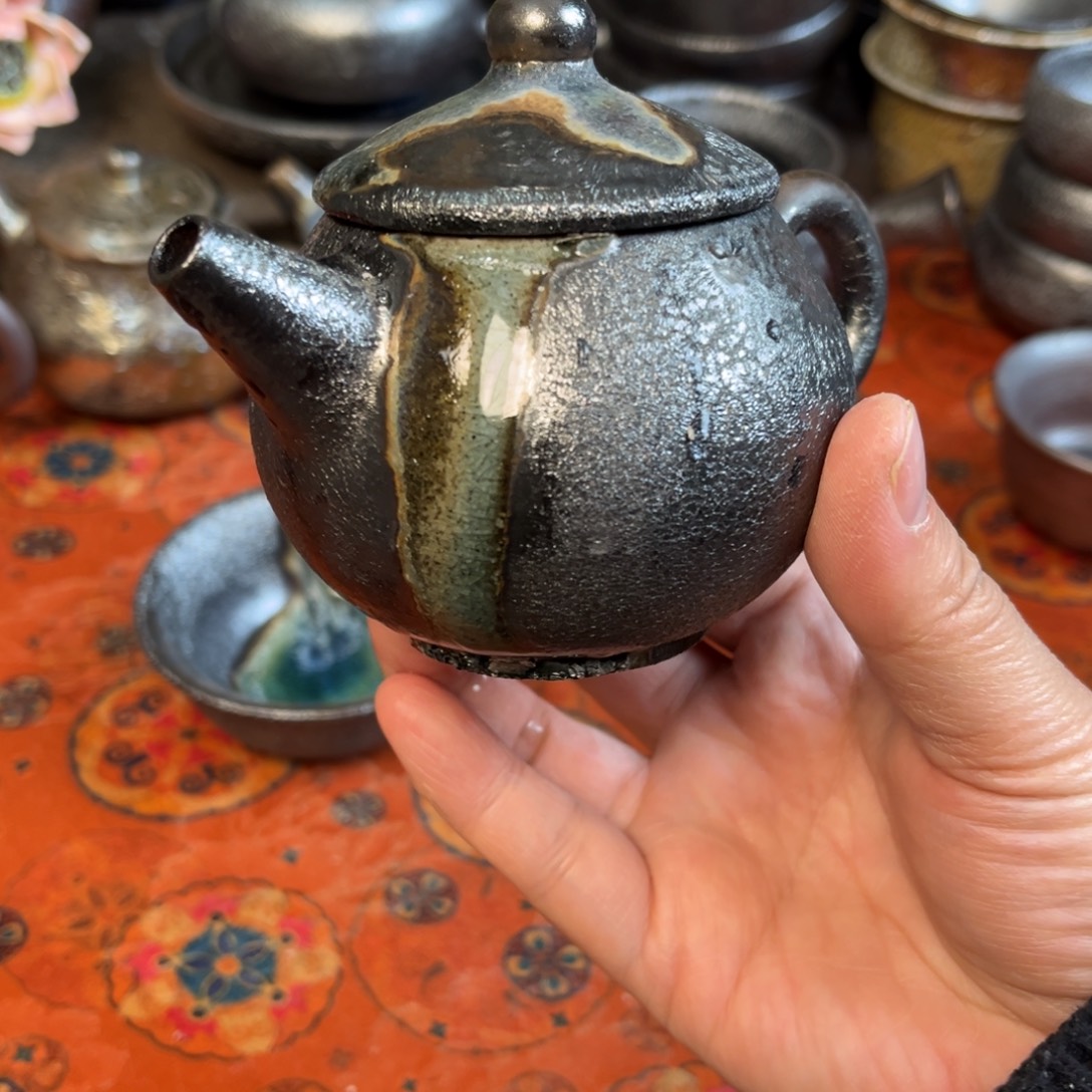 嘉***垣柴烧茶器柴烧茶器