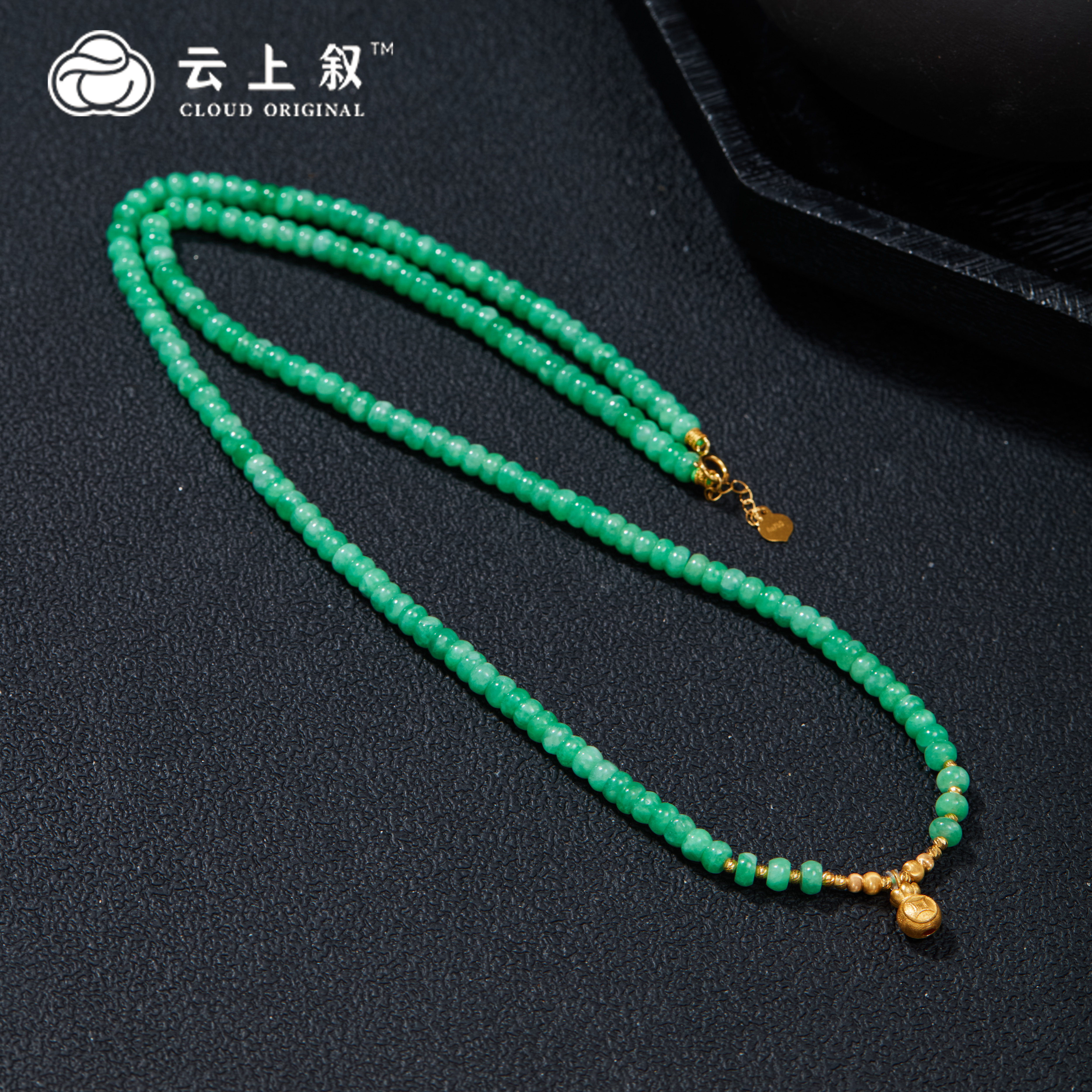 【云上叙】14  QJD11000060 18K金翡翠项链-多样性发一件