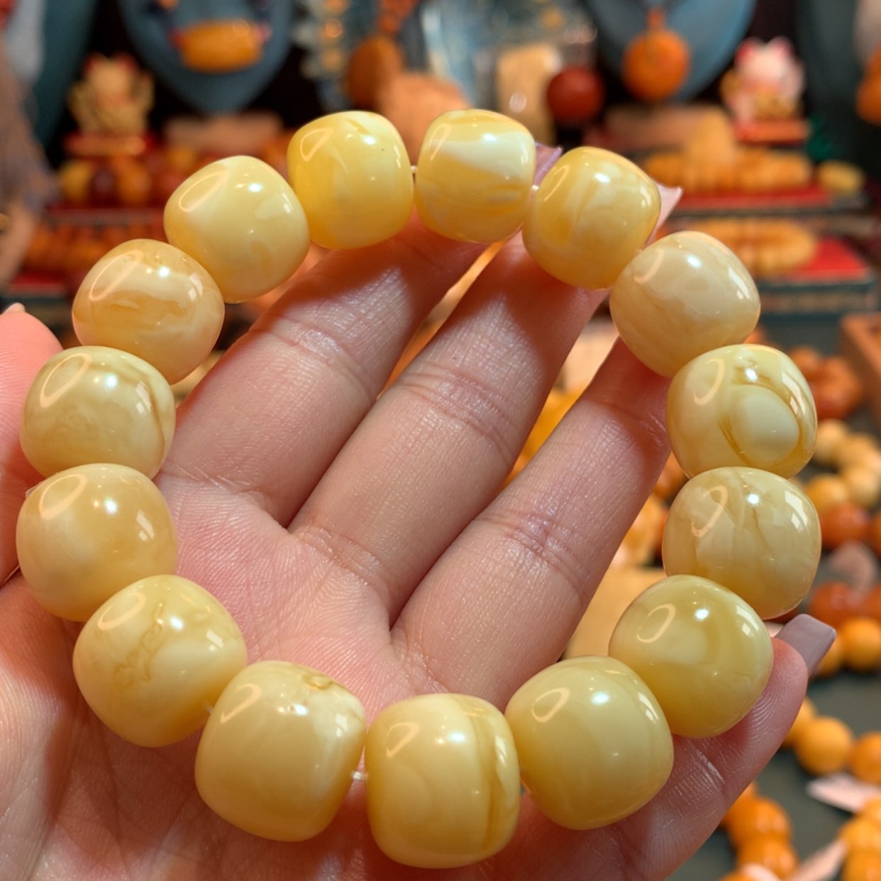 【闪购商品】蜜蜡手串未镶嵌蜜蜡手串