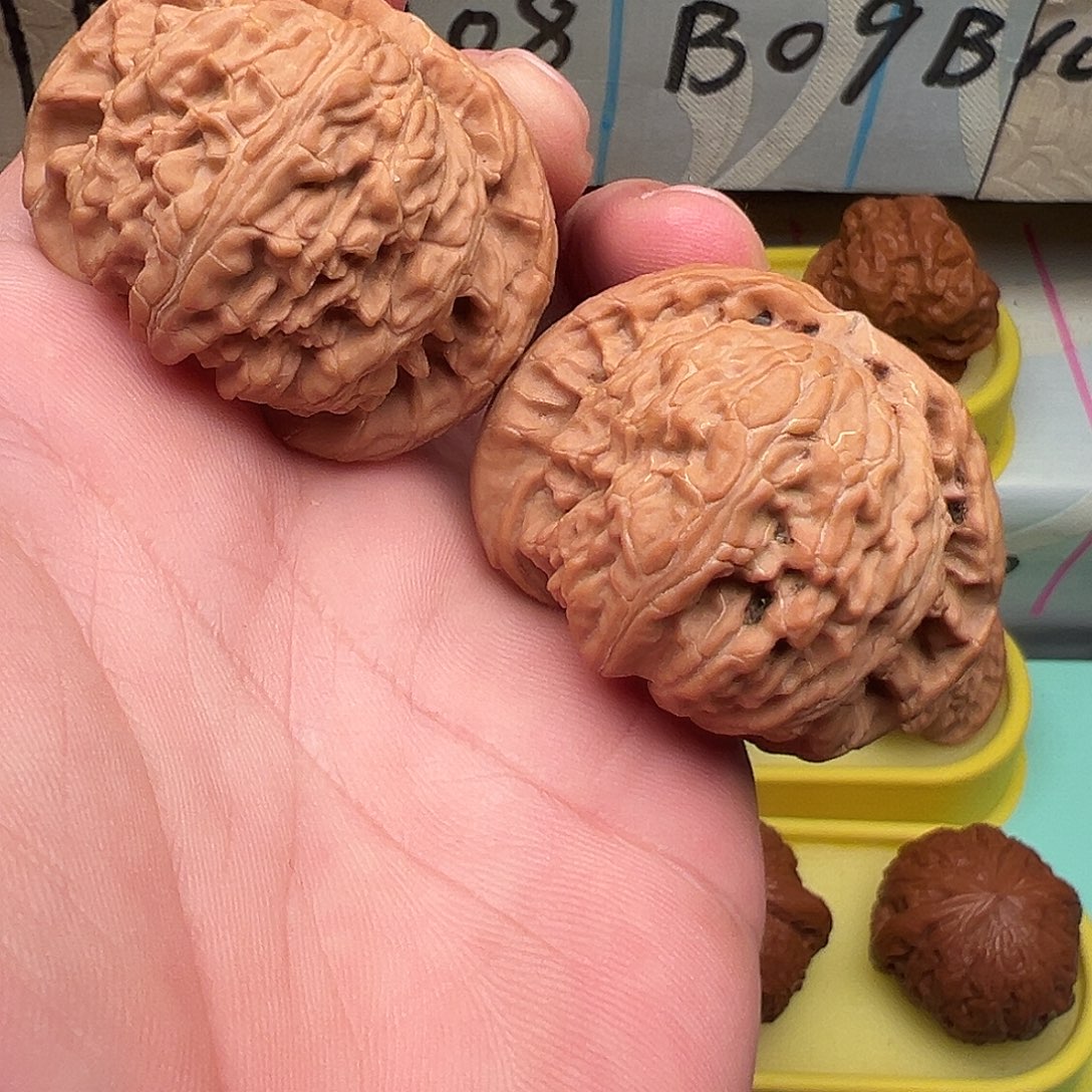 吊坠文玩核桃白狮子46