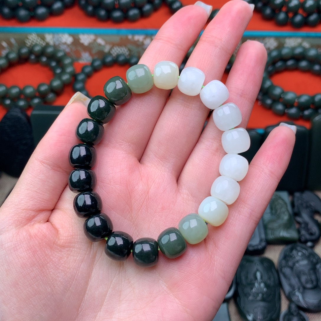 和田玉未镶嵌手链