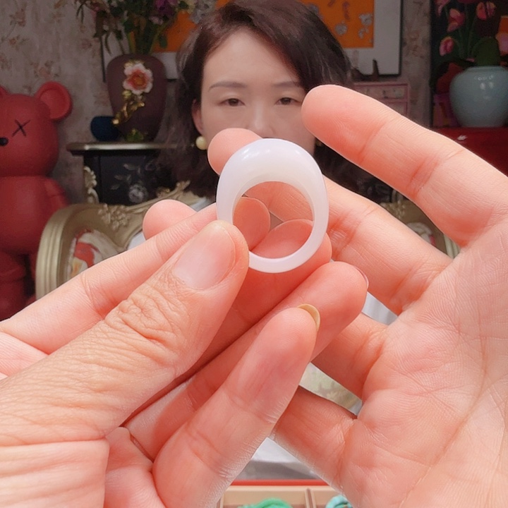和田玉戒指未镶嵌戒指