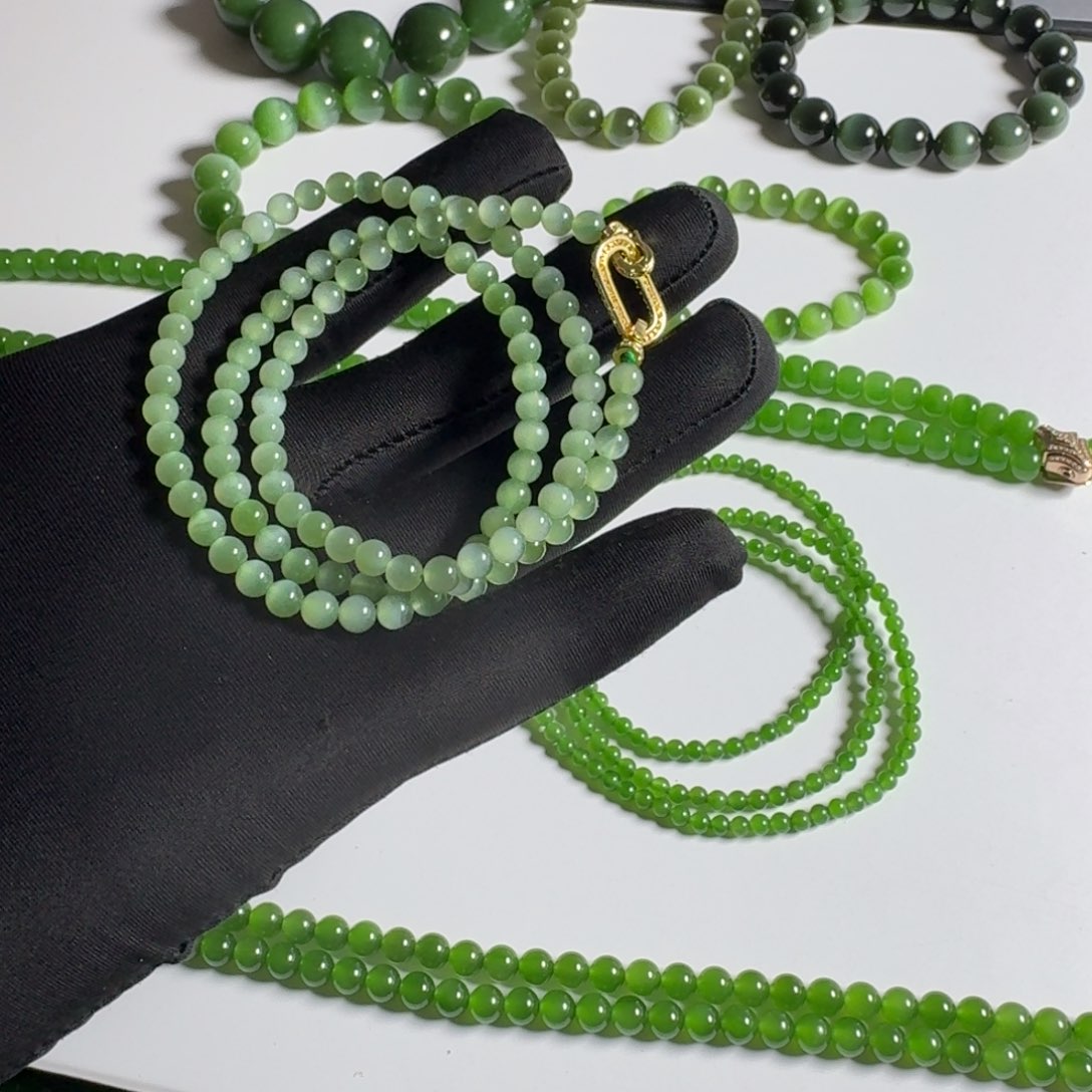 手串合金和田玉（碧玉）