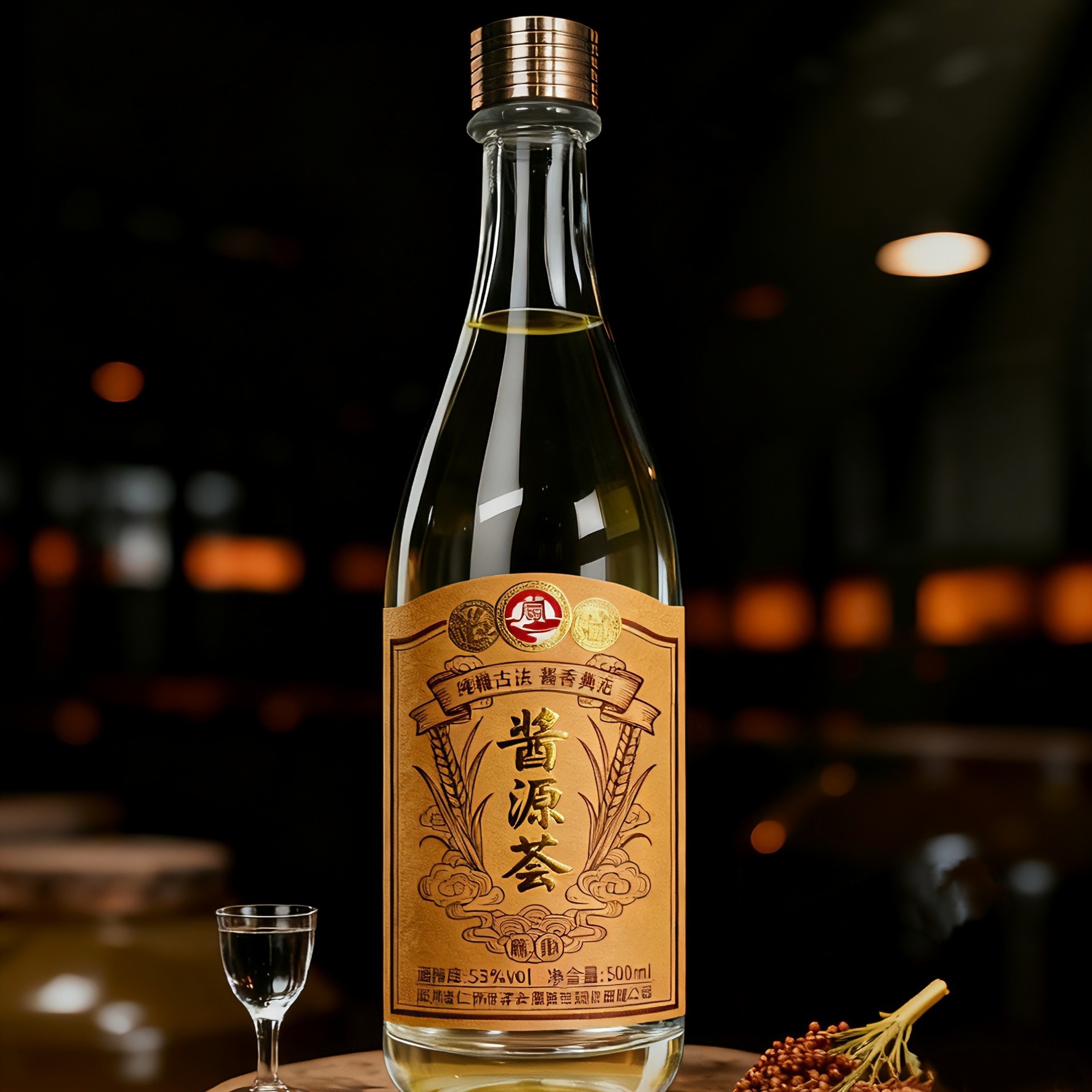 酱源荟酱源荟（陈酿）酱香型白酒53度500ml53%Vol500