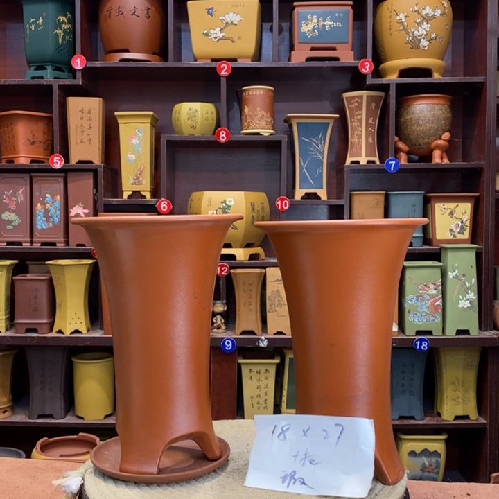 紫砂花盆紫砂花盆