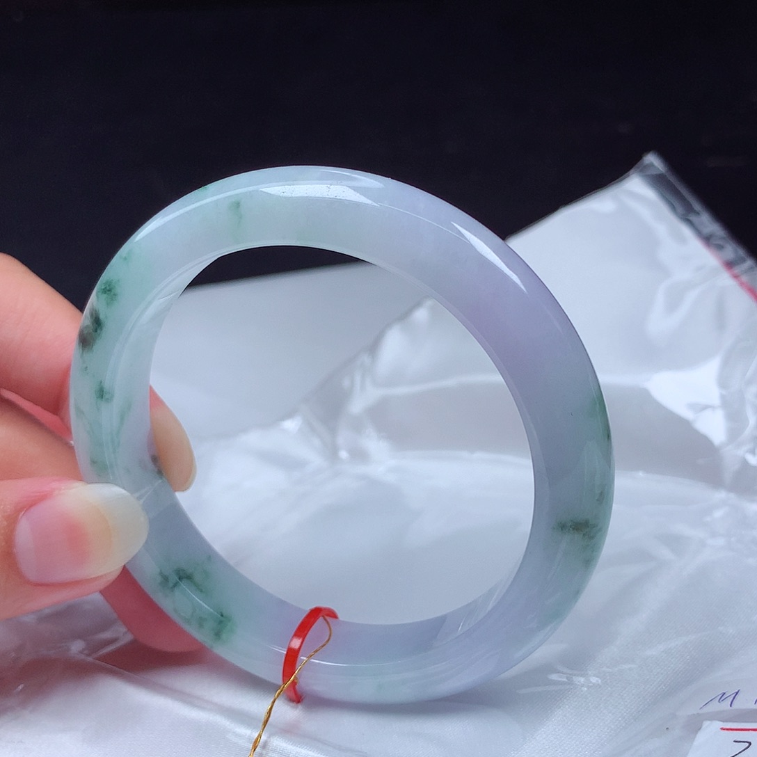 翡翠手镯未镶嵌59圈48小时鉴赏m114377