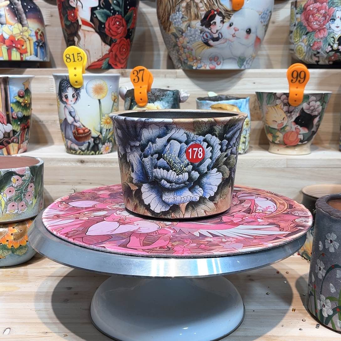 紫砂花盆手工花盆默认微瑕13.5/11