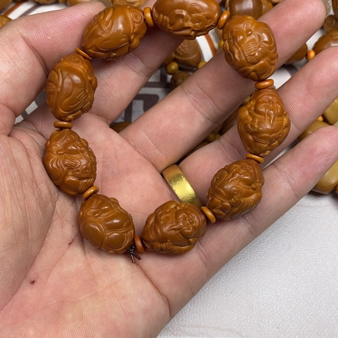 橄榄核手串/手链橄榄核橄榄核雕刻强