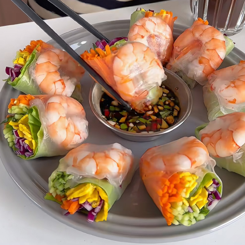 越南春卷米纸春卷皮0低脂健身正宗透明水晶薄吃各种春卷太得劲了