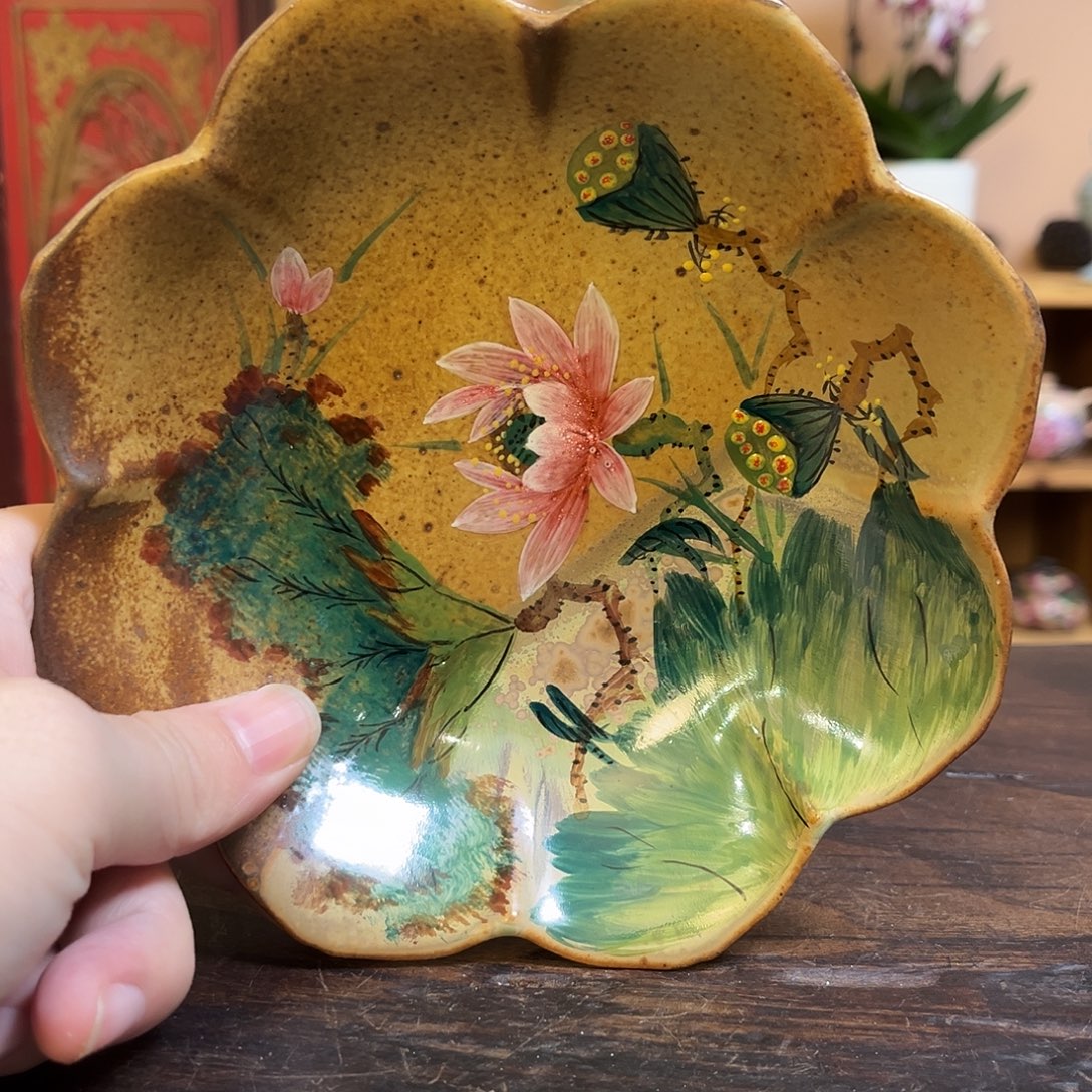 柴烧手工手绘陶瓷