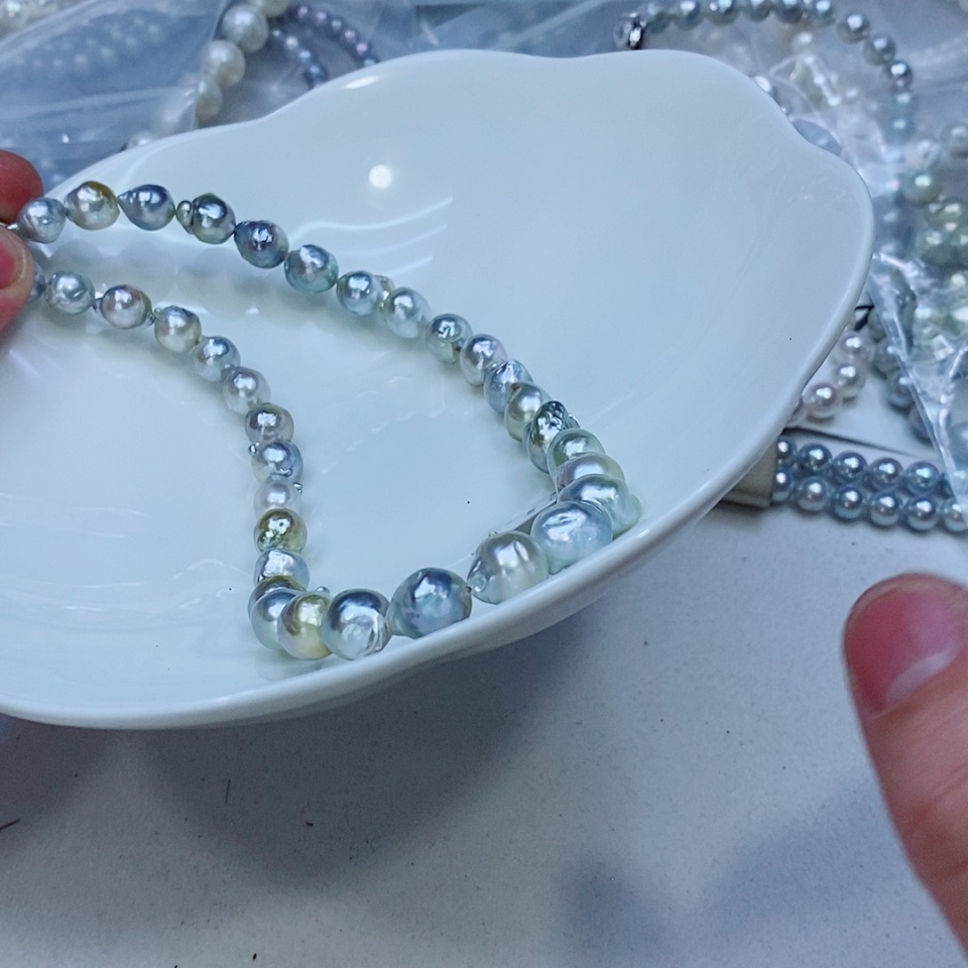 海水珍珠颈饰银S925镶嵌