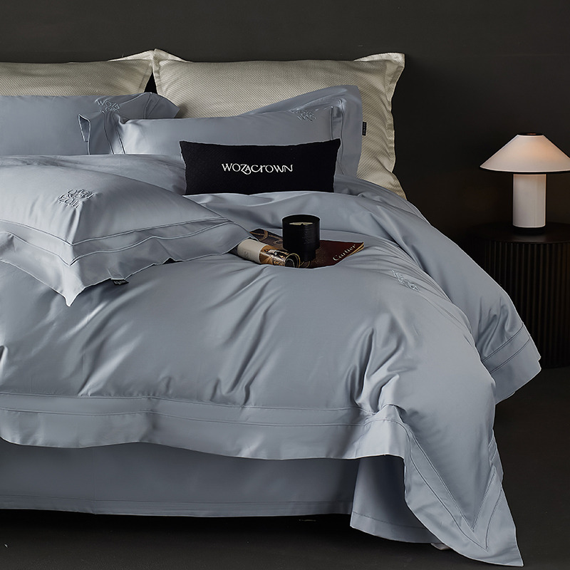 轻奢简约100支双股新疆阿瓦提长绒棉四件套高密度耐磨耐用床品