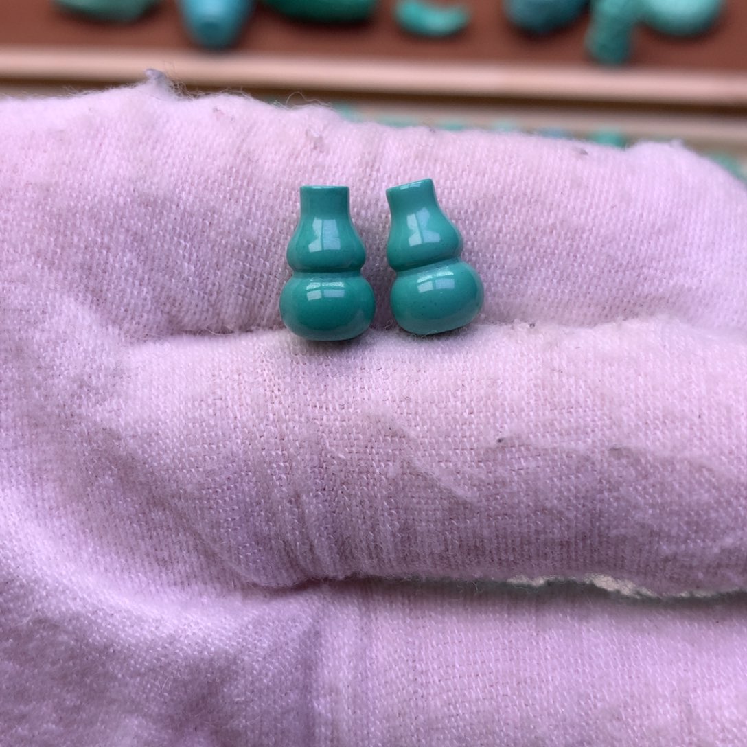 原生态散珠配珠小葫芦一对卡7