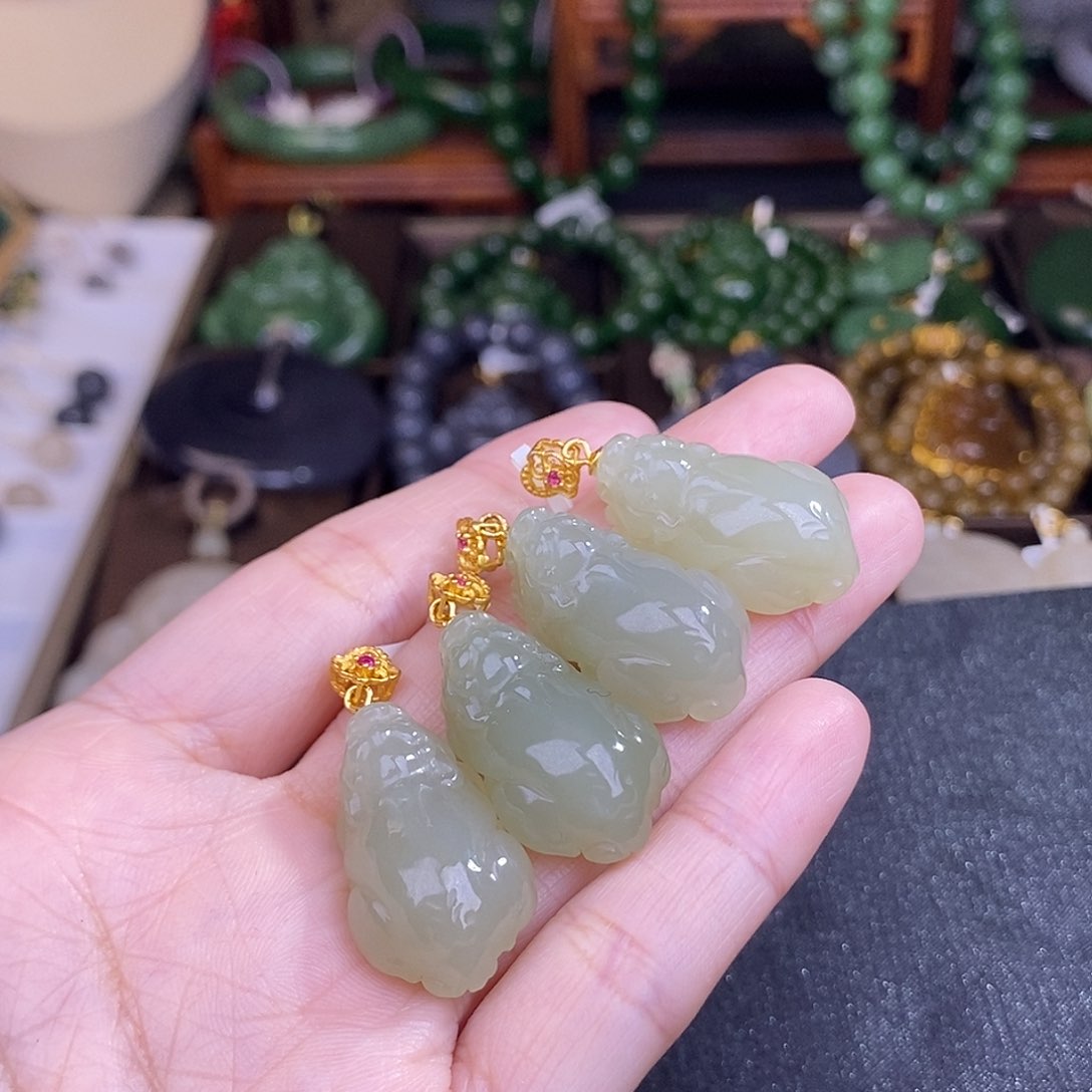 和田玉多样性发一 925.银晴水貔貅未镶嵌