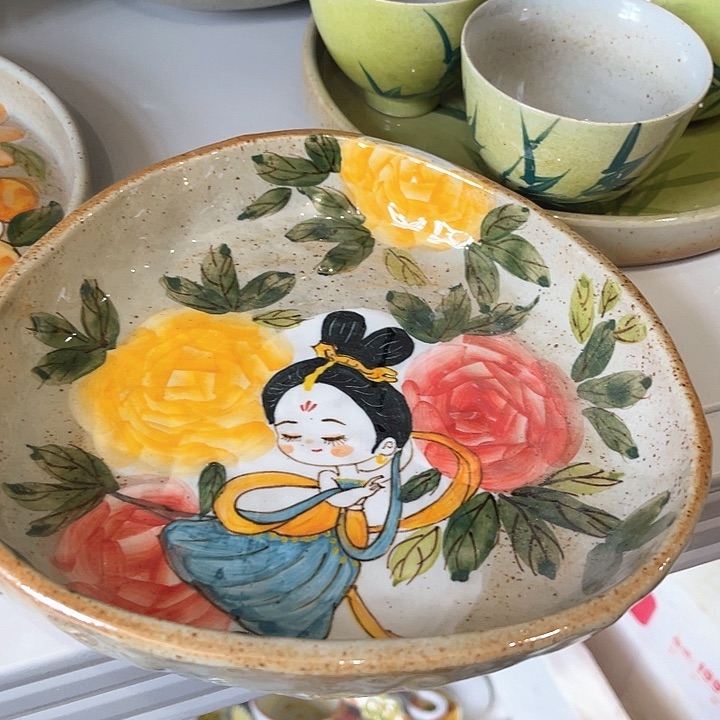 陶景德镇釉下手绘陶瓷 