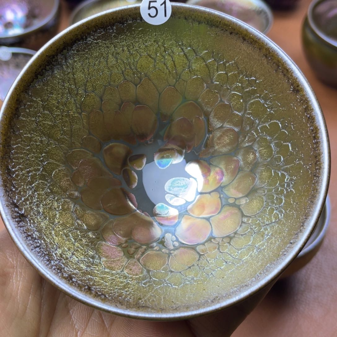 原矿原釉建盏龙葵斗笠51号