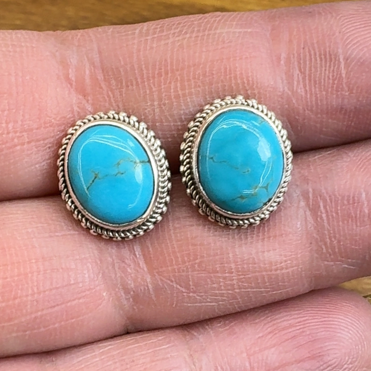 925银银制品 925银耳钉石头随机发