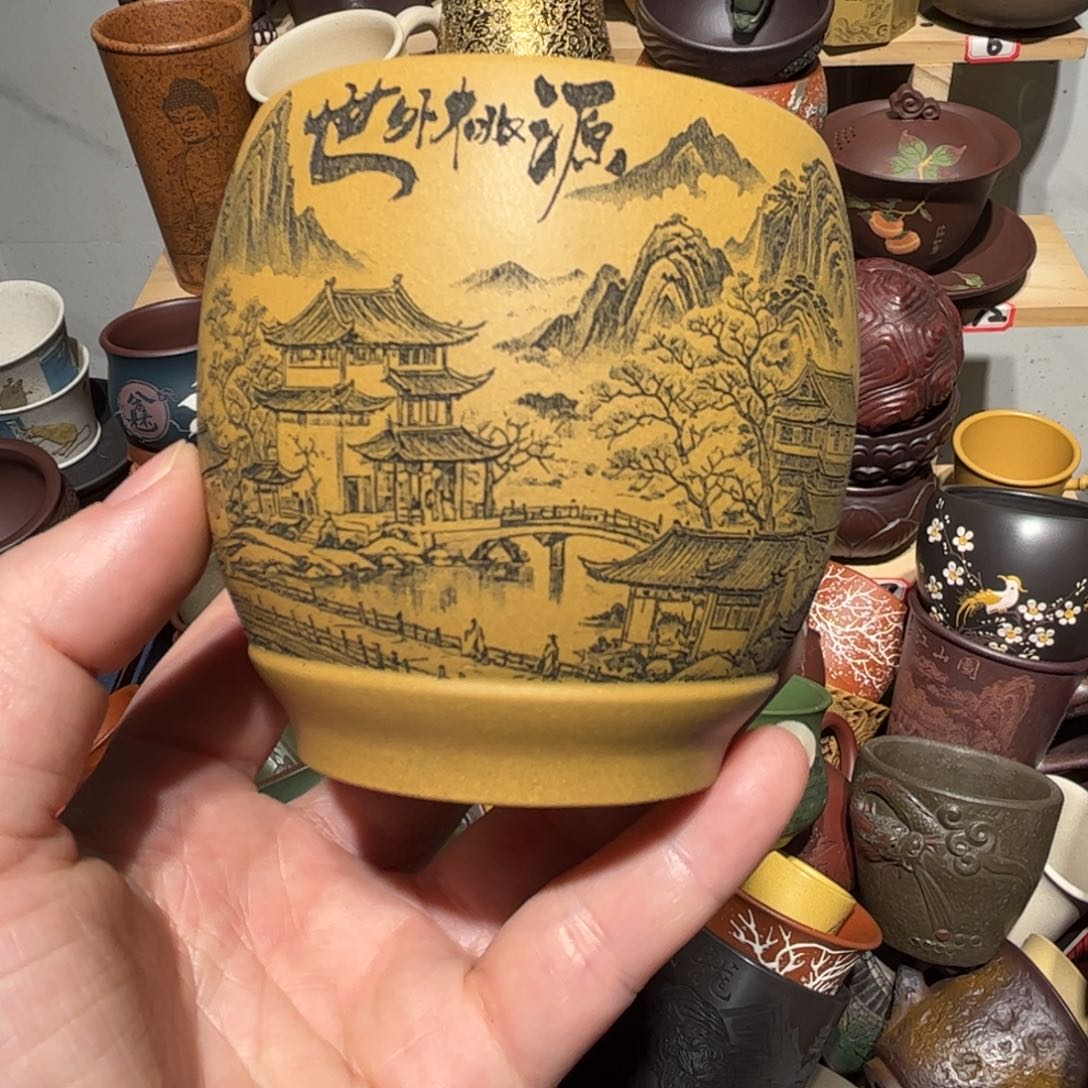 紫砂茶杯宜兴紫砂主人杯
