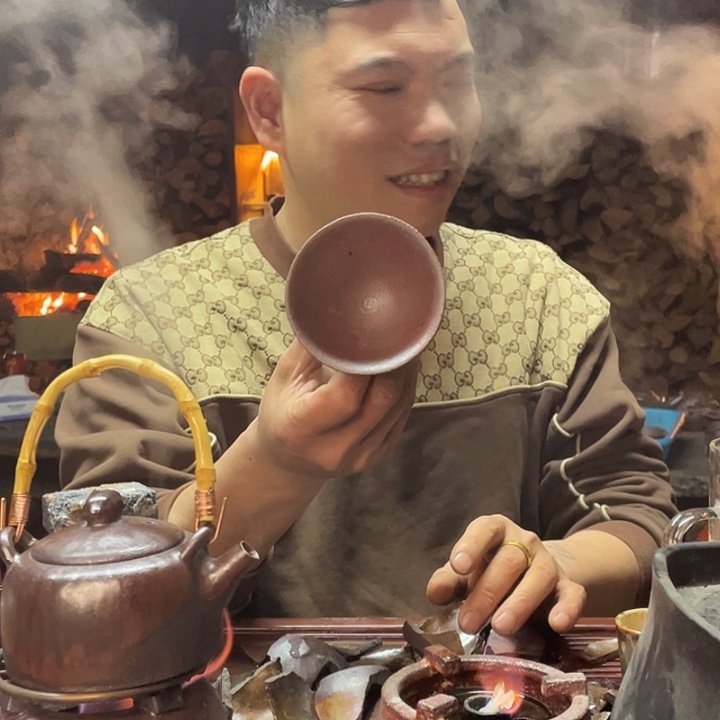 手工手捏茶具套装