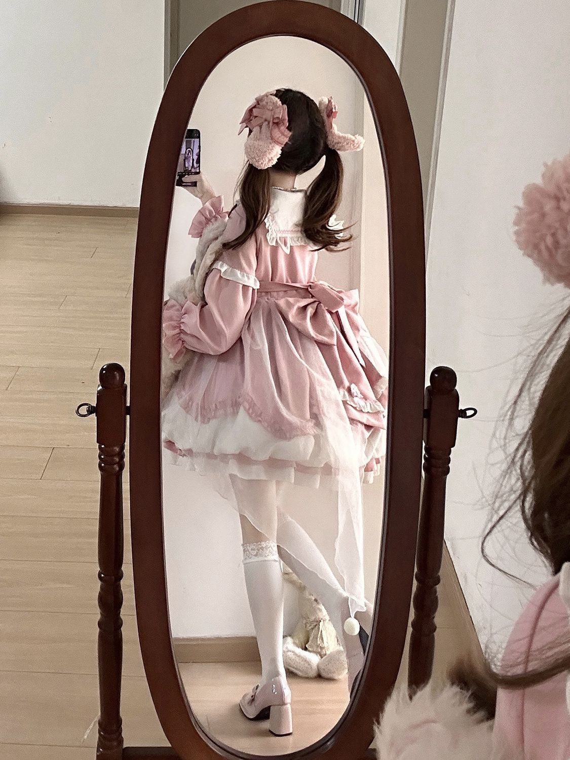 少女原创设计可爱长袖海军领洛丽塔连衣裙全套❗️备注码数