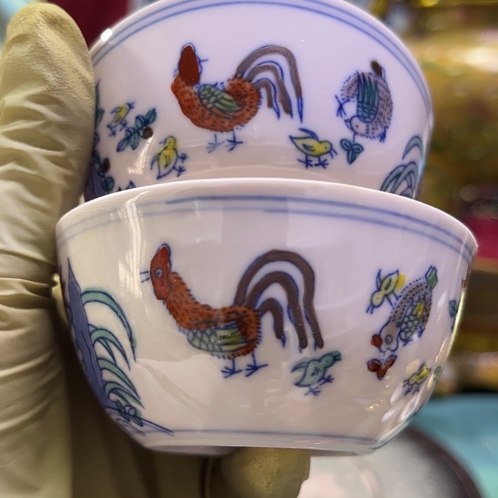 盖碗摆件瓷器摆件摆件