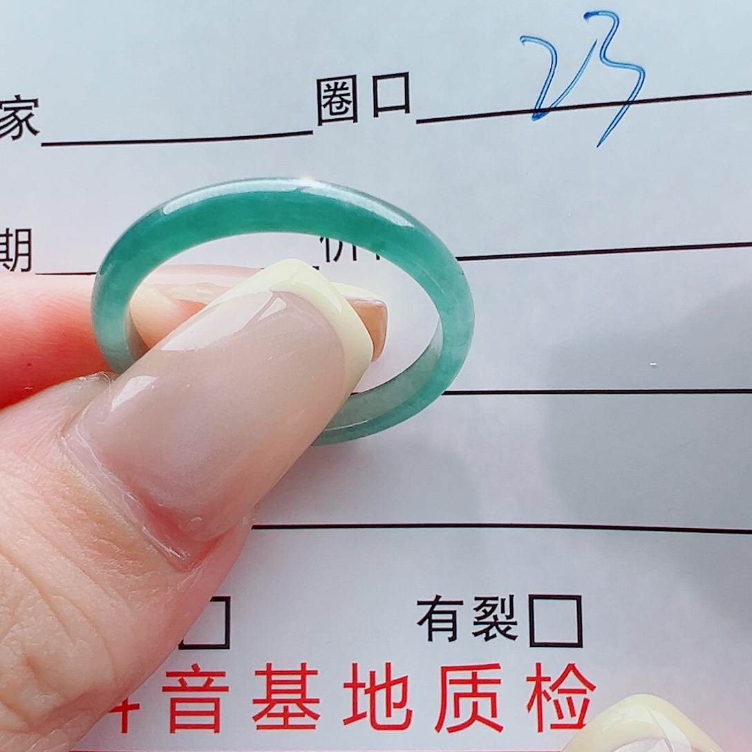 未镶嵌戒指翡翠戒圈