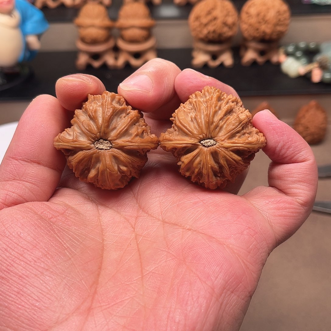 桃核把件磨盘核桃