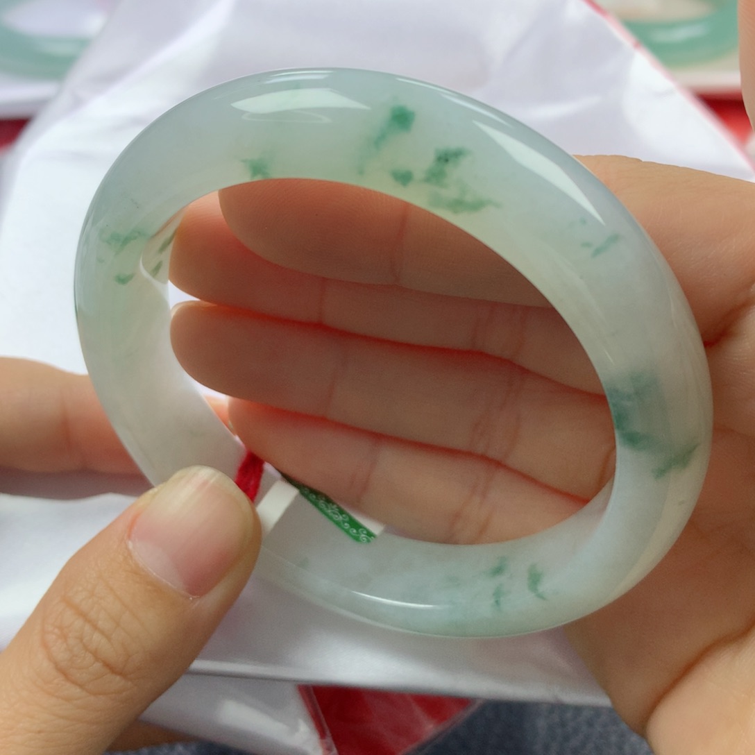 未镶嵌手镯翡翠缅甸天然翡翠A货56.2正